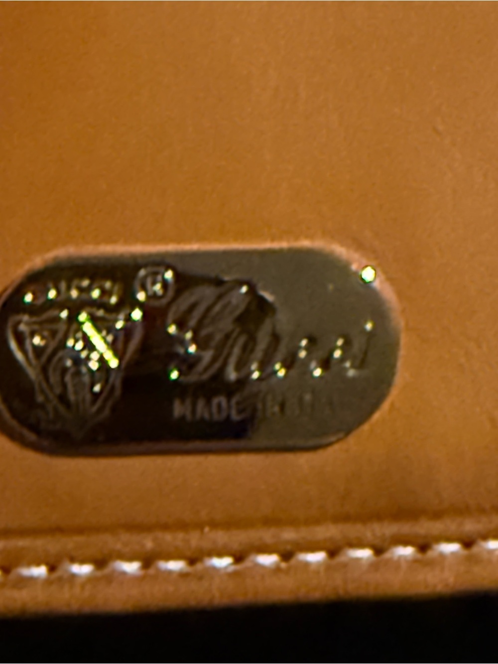 Gucci Canvas and Tan Leather Wallet with Gold Logo Hardware - Picture 8 of 10